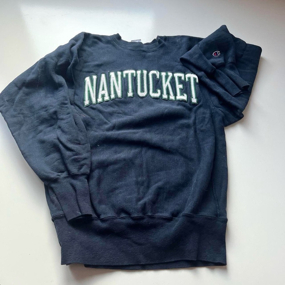 Vintage Thrifted Nantucket City Graphic Crewneck Sweatshirt 🌃
